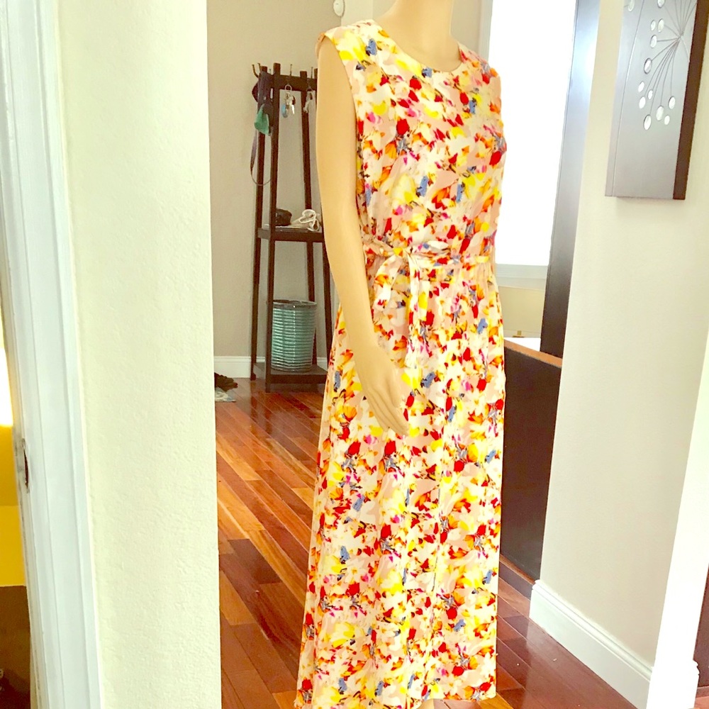 Bright Floral Maxi Sundress